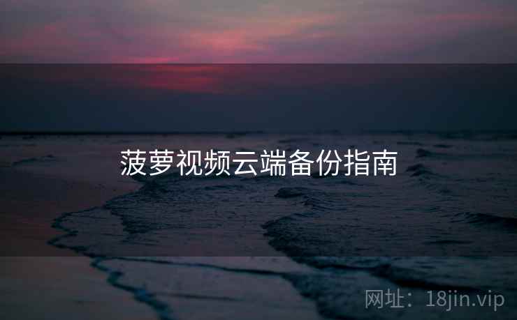 菠萝视频云端备份指南