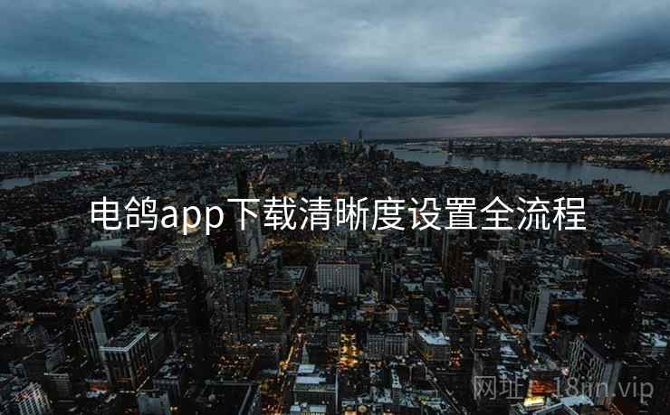 电鸽app下载清晰度设置全流程