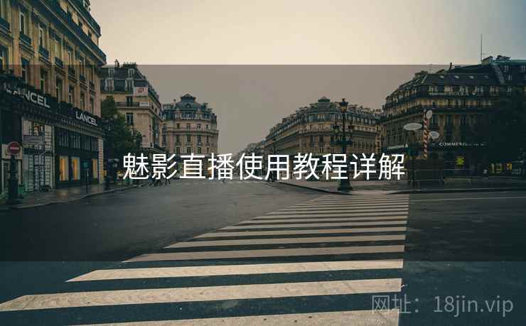 魅影直播使用教程详解