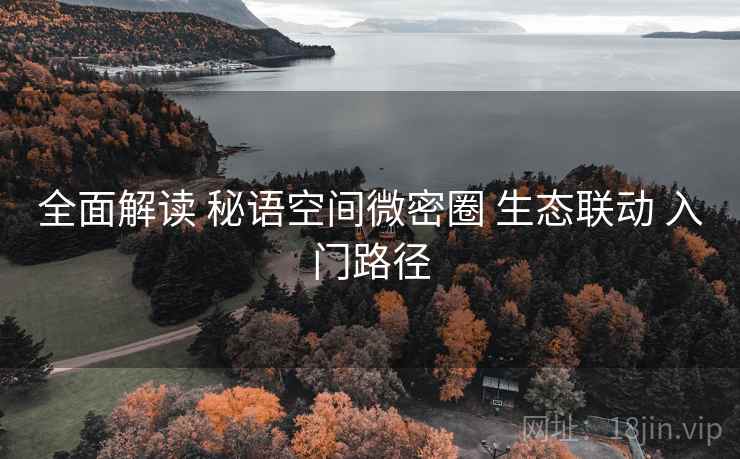 全面解读 秘语空间微密圈 生态联动 入门路径