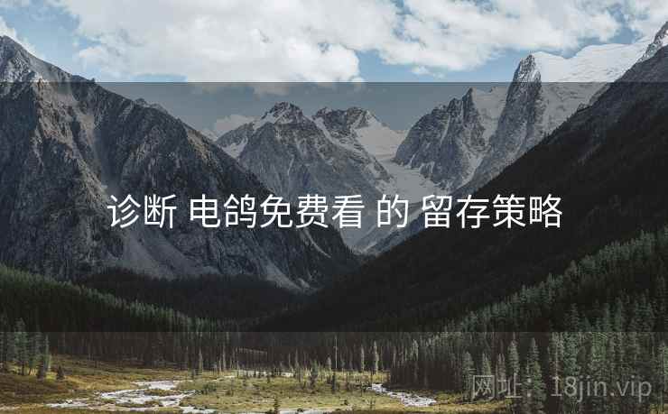 诊断 电鸽免费看 的 留存策略