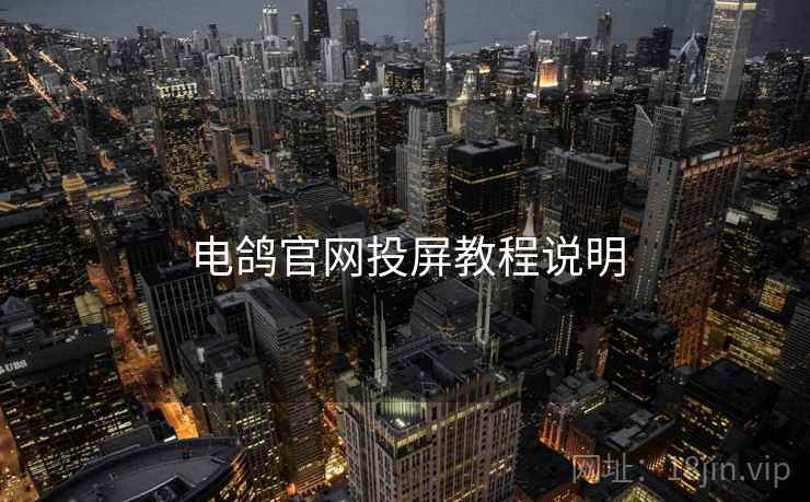 电鸽官网投屏教程说明