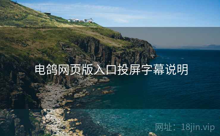 电鸽网页版入口投屏字幕说明