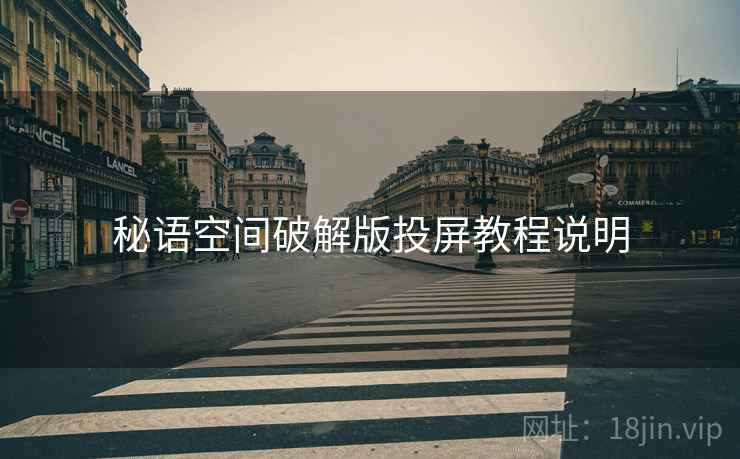 秘语空间破解版投屏教程说明